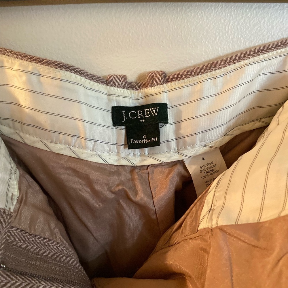 J Crew Size 4 wool blend lined women’s pants.